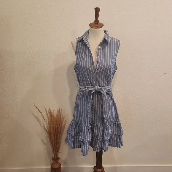 forever 21 striped mini dress Forever 21 Vertical Striped Mini Dress with